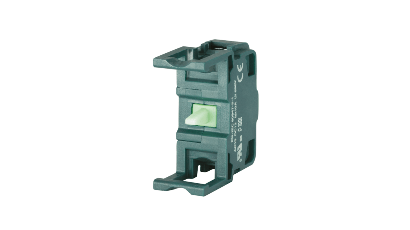 EAO Series 46 Series Push Button Switch, Slow Make, Screw Mount, 1 NO, 600, IP20