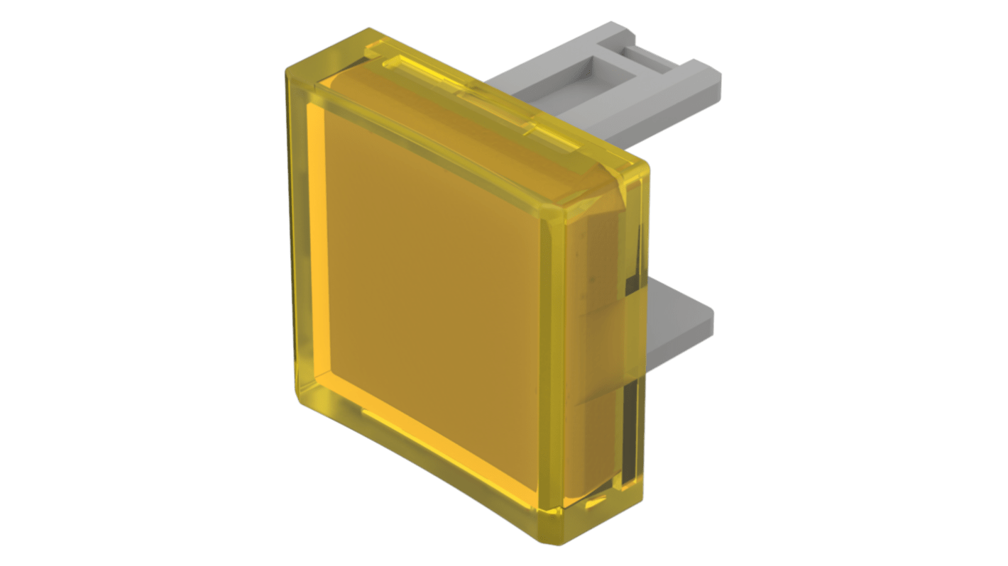 Indicator Lens Square Style, Yellow, 15.3 Long