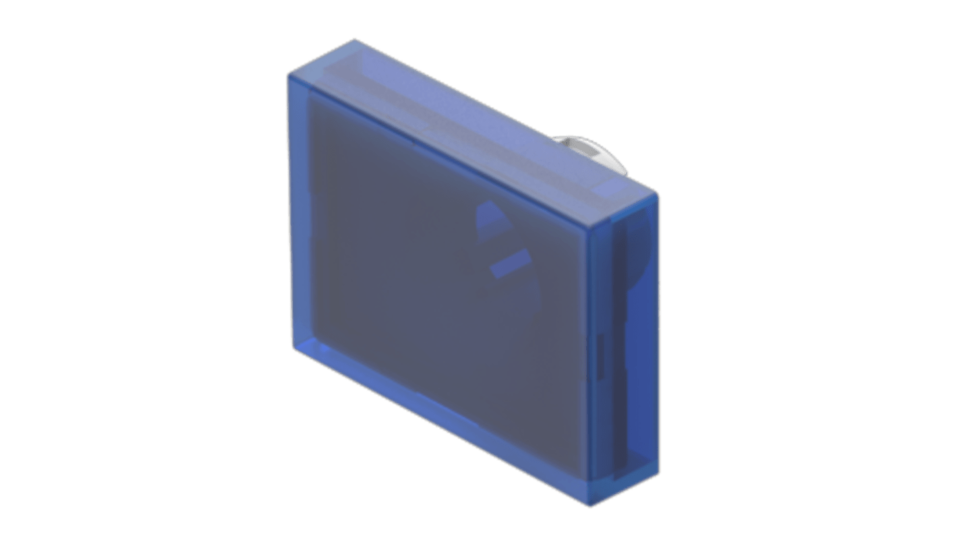 Indicator Lens Rectangle Style, Blue, 24 Long