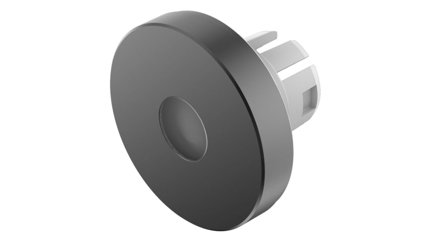 Indicator Lens Round Style, Black, 19.7 diameter