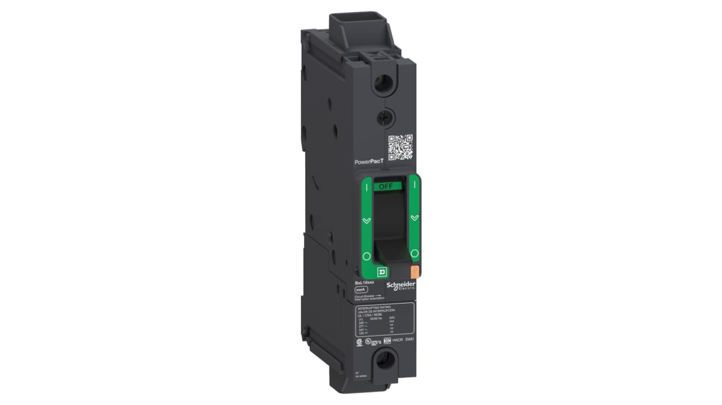 Schneider Electric, Powerpact Circuit breaker 1P 110A, Breaking Capacity 20 kA, Clip-On