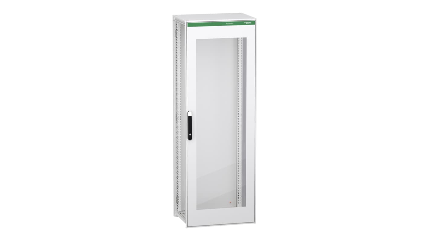 Schneider Electric PrismaSeT HD Series Galvanised Steel, Sheet Steel Double-Door-Door Floor Standing Enclosure, Plain