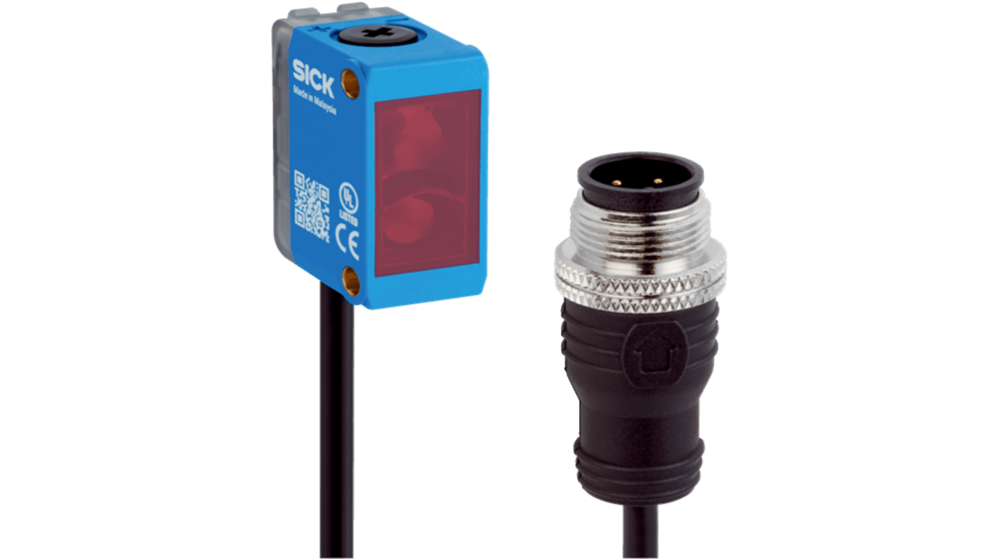 SICK Photoelectric Sensor, Cylindrical Sensor, 15 m Detection Range