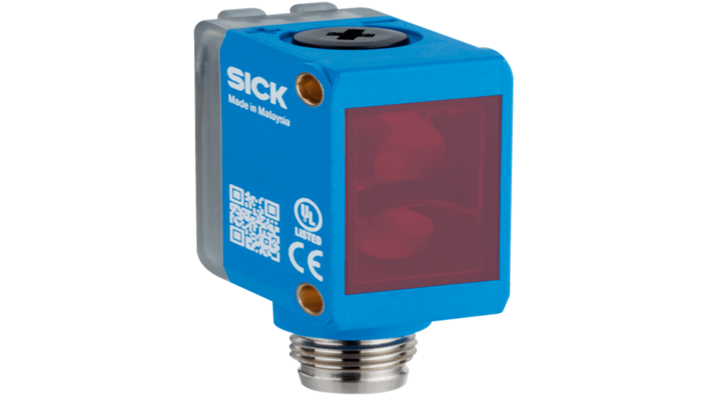 SICK G6 Rechteckig Optischer Sensor, Bereich 350 mm, PNP Ausgang, Anschlusskabel, Dunkelschaltend