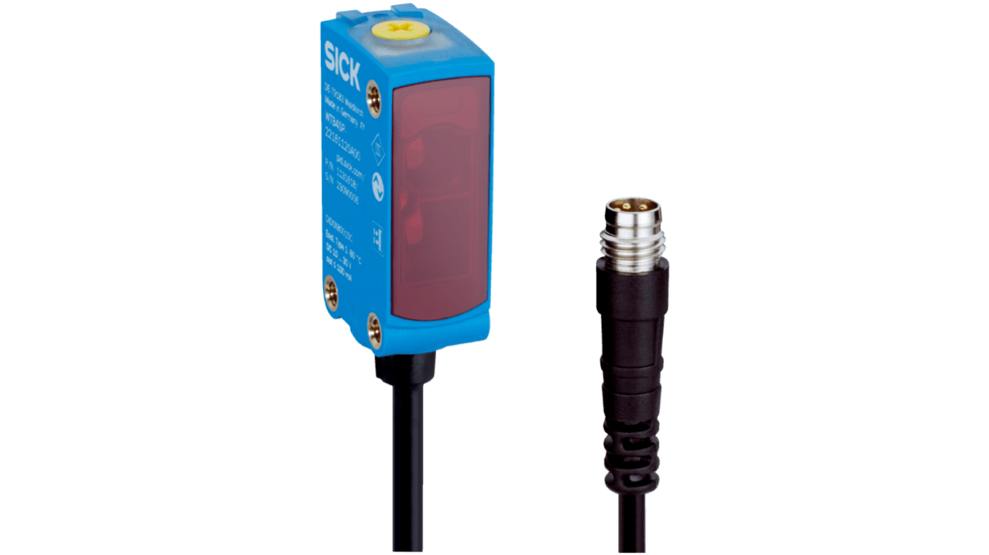 SICK Background Suppression Photoelectric Sensor, Rectangular Sensor, 250 mm Detection Range IO-LINK