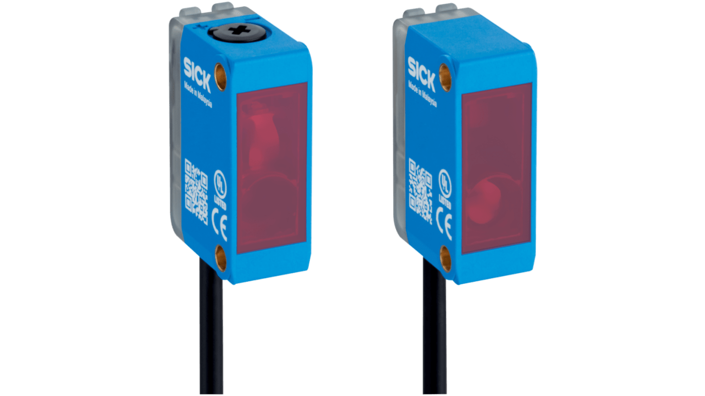 SICK Through Beam Photoelectric Sensor, Rectangular Sensor, 20 m Detection Range