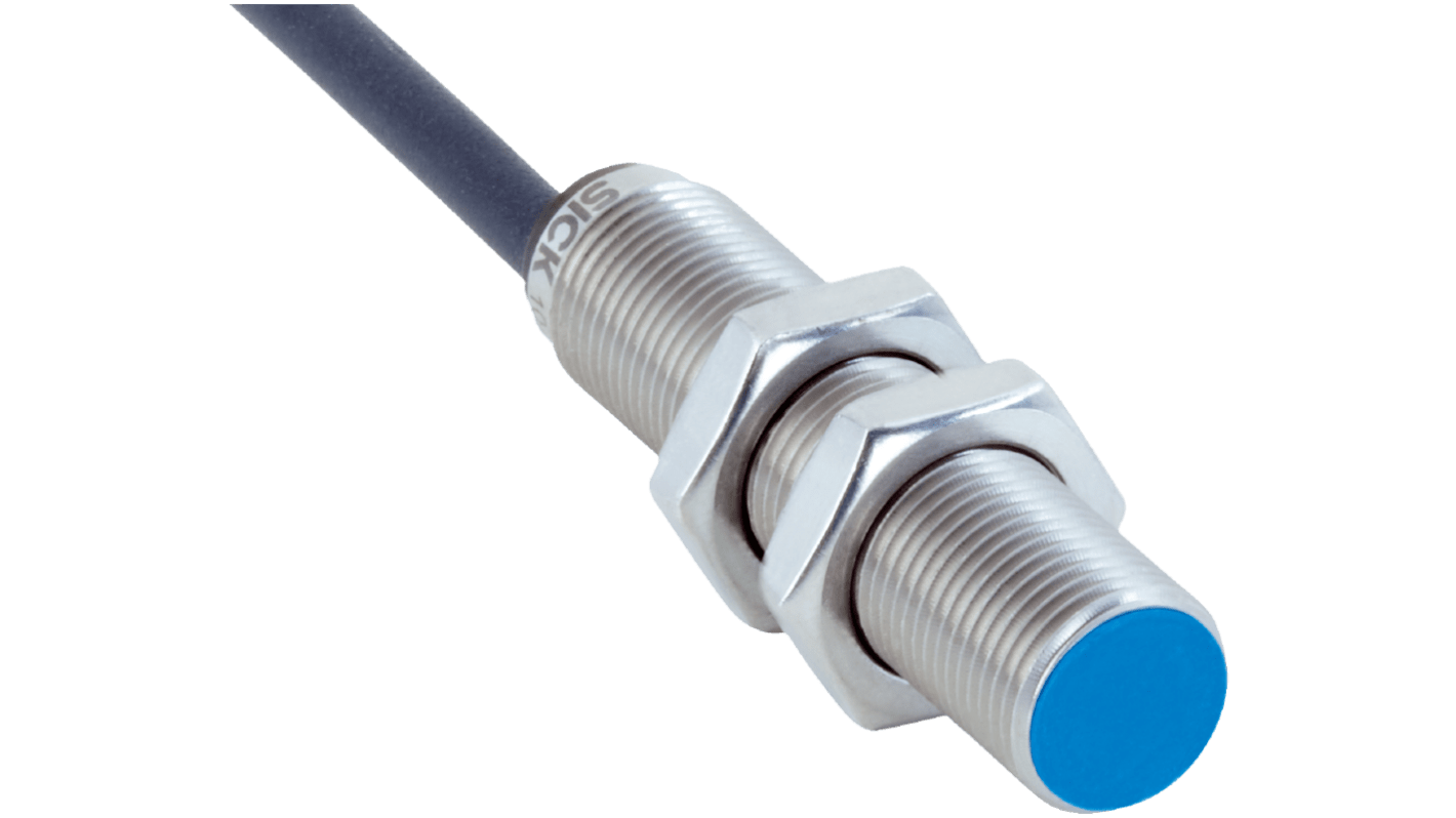 SICK Inductive Barrel Proximity Sensor, M12, 4 mm Detection, PNP NC, 10 → 30 V