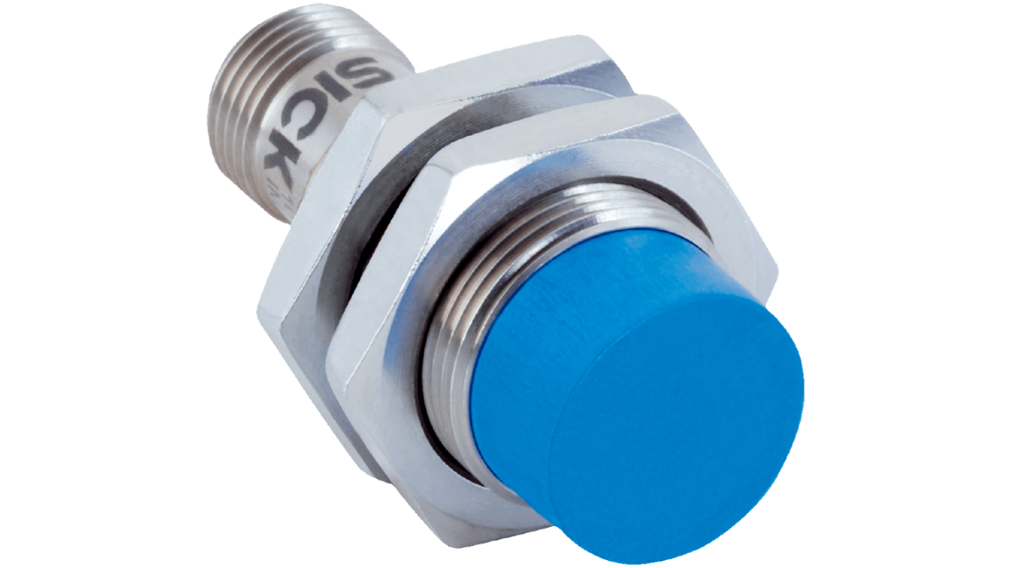 SICK Inductive Barrel Proximity Sensor, M18, 12 mm Detection, NPN NC, 10 → 30 V