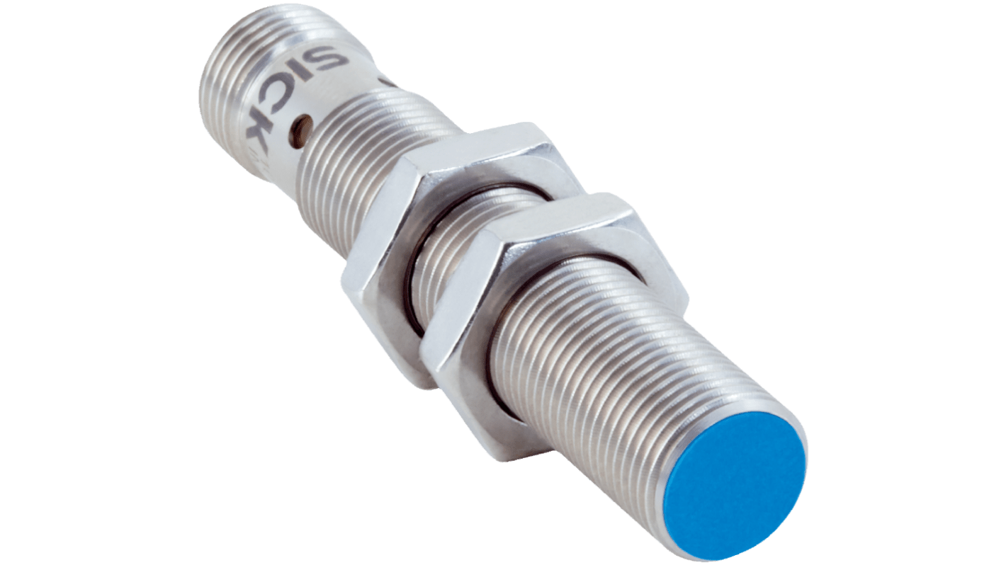 SICK Inductive Barrel Proximity Sensor, M12, 9 mm Detection, PNP NO, 10 → 30 V