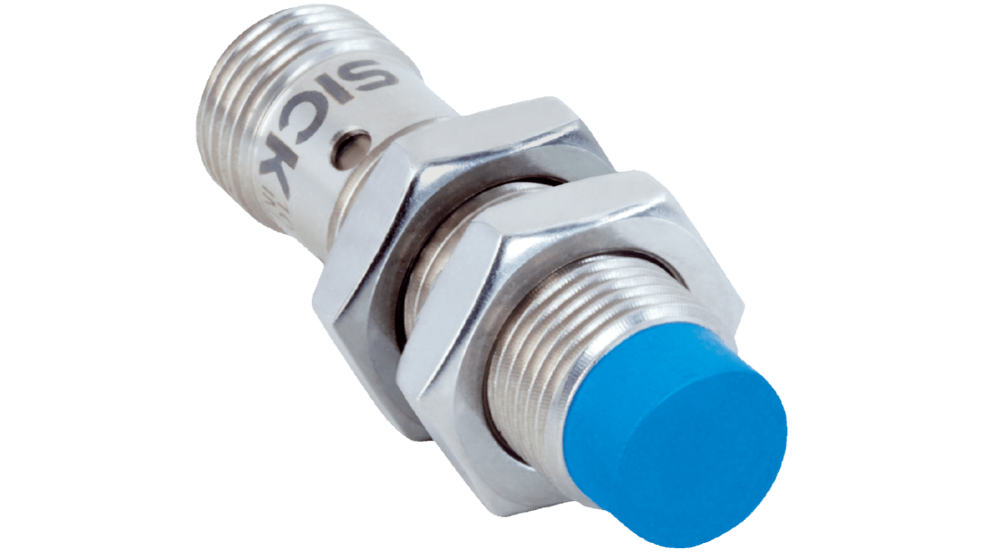 SICK Inductive Barrel Proximity Sensor, M12, 8 mm Detection, NPN NO, 10 → 30 V