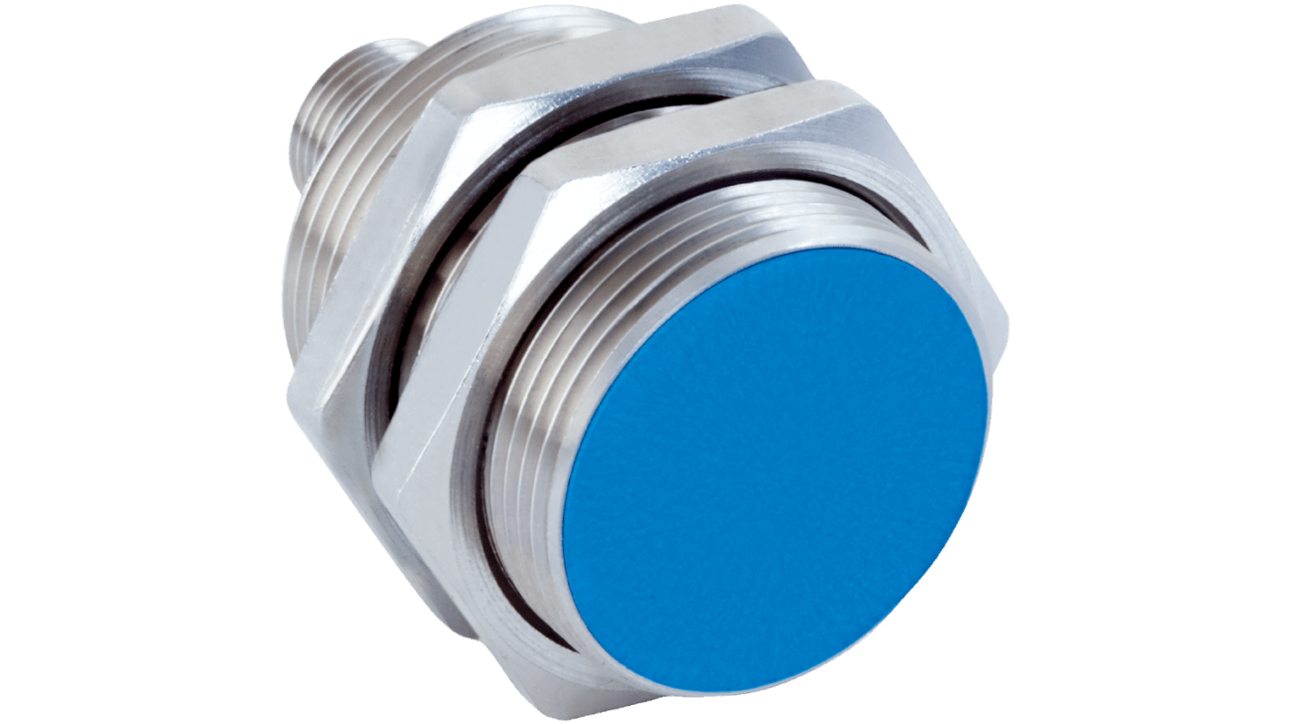 SICK Inductive Barrel Proximity Sensor, M30, 15 mm Detection, PNP NC, 10 → 30 V