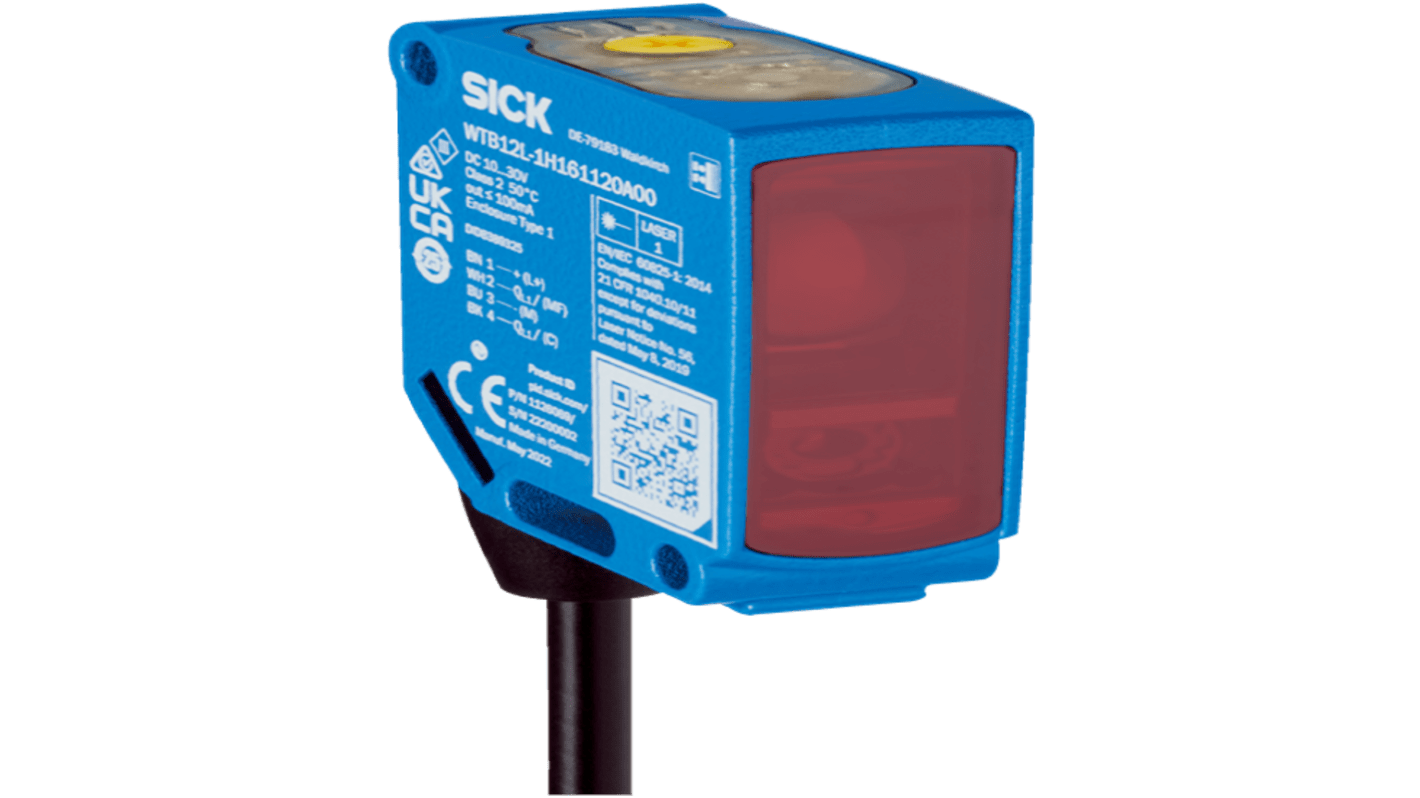 SICK 1129940 Rechteckig Optischer Sensor, Retroreflektierend, Bereich 0,005 → 30 m, Push-Pull Ausgang,