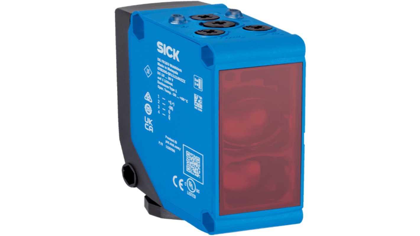 SICK Retroreflective Photoelectric Sensor, Rectangular Sensor, 0.03 → 20 m Detection Range IO-LINK