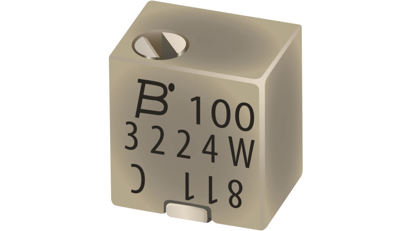 SMD Trimmer Potentiometer 0.25W Top Adjust Bourns, 3224