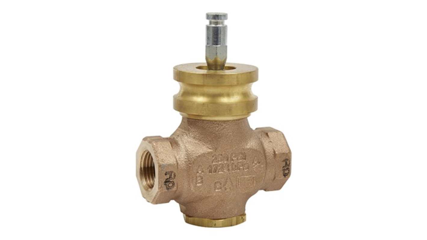 Schneider Electric Bronze Globe Valve VG210R-15B08, 1/2 in Rp Female 399.9 kPa