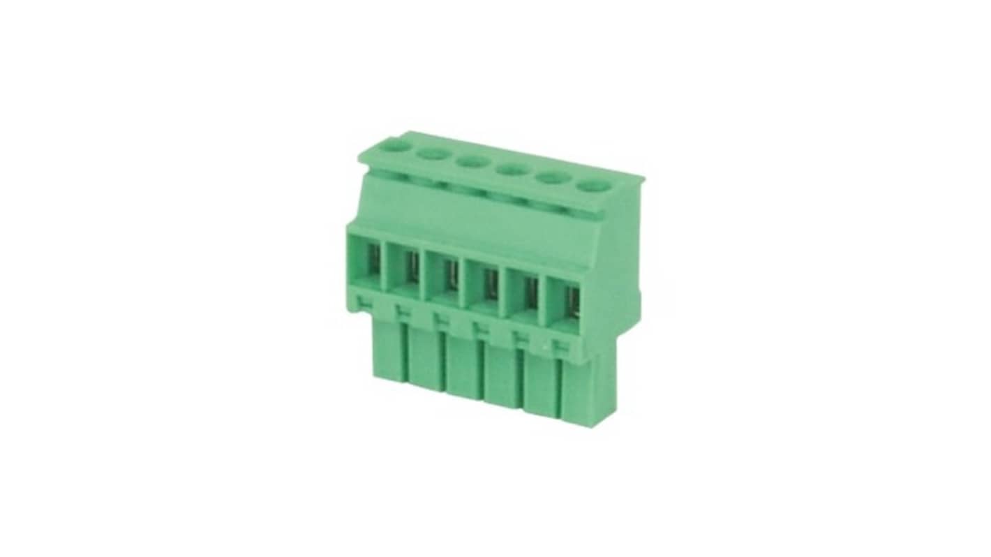 Amphenol Industrial, 3.81mm Pitch, TS02315B0000G, 2 Way, , Pluggable Terminal Block, Plug, Free Hanging (In-Line),