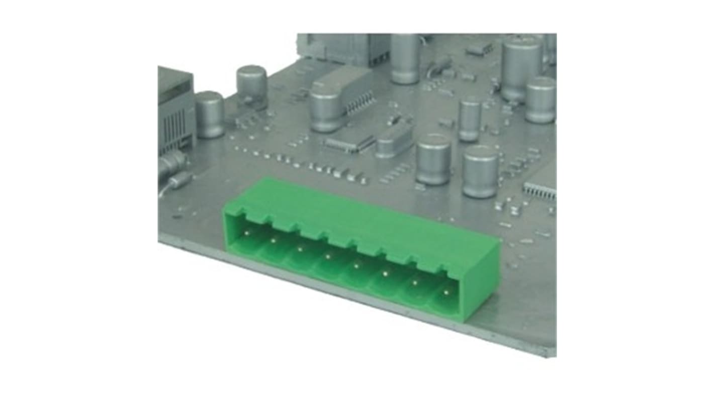 Amphenol Industrial, 5mm Pitch, OQ0271510000G, 2 Way, , Pluggable Terminal Block, Plug, Through Hole, Solder Pin