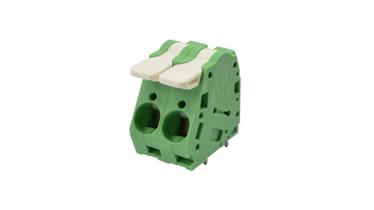 Amphenol Industrial PCB端子排, 3p, 10mm间距, 面板安装, 通孔端接, NZ03005B0000G系列
