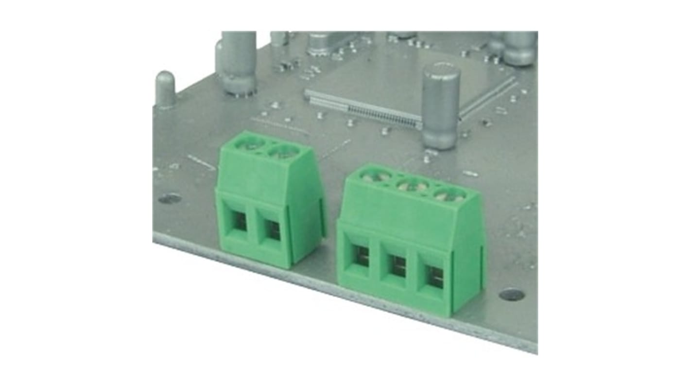 Amphenol Industrial PCB端子排, 2p, 5mm间距, PCB安装, 通孔端接, VI0201550000G系列