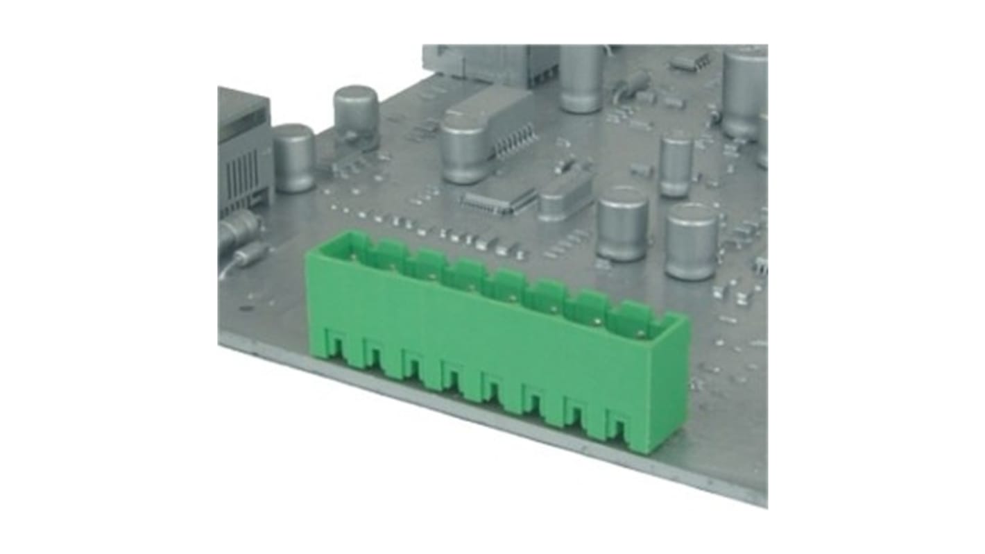 Amphenol Industrial, 5mm Pitch, OQ0454500000G, 4 Way, , Pluggable Terminal Block, Plug, Through Hole, Solder Pin