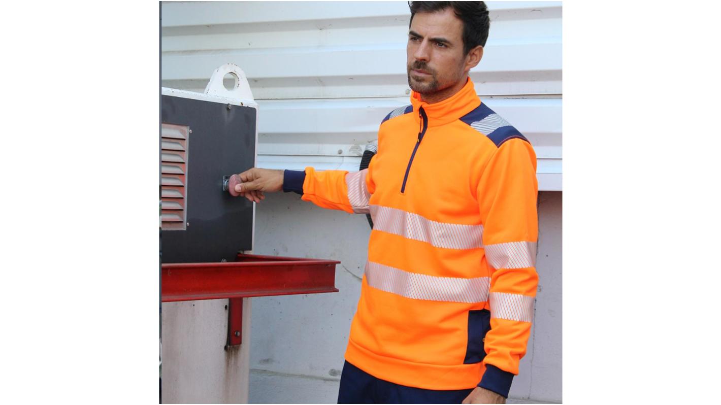 Cepovett Safety 9S10-404 Orange/Navy Unisex Hi Vis Jacket, L