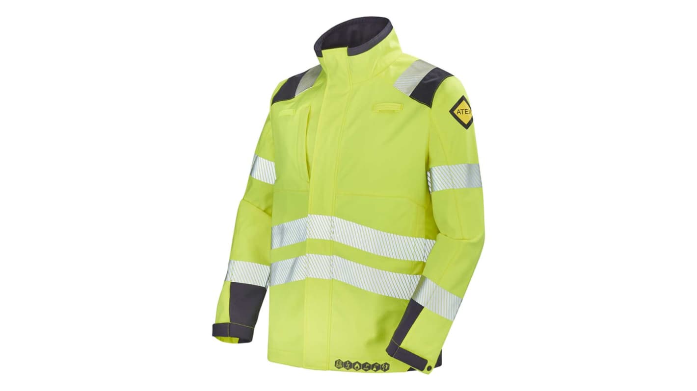 Cepovett Safety SOFTSHELL HV TEIDE Orange/Navy Men Hi Vis Jacket, S