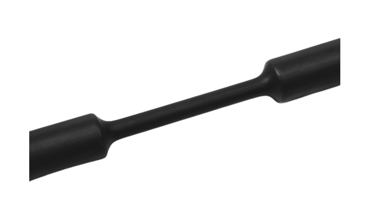 HellermannTyton Heat Shrink Tubing, Black 38.1mm Sleeve Dia. x 30m Length 2:1 Ratio, TCN20 Series