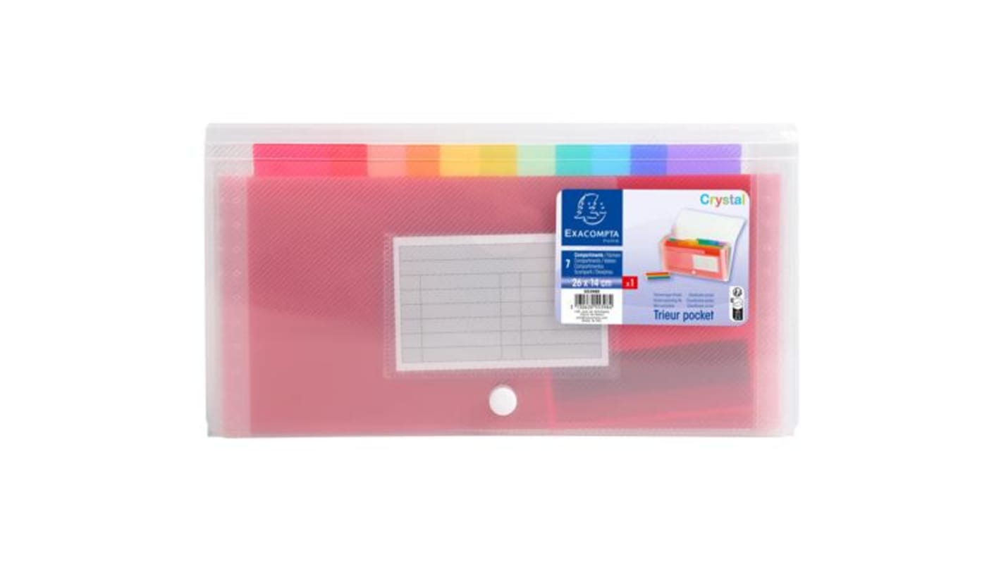 Exacompta Clear A4 Handifile Expanding Organiser