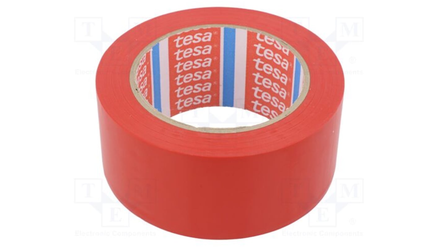Tesa 红色地板标记胶带, 50mm宽 x 33m长, PVC制, 60760-00096-16