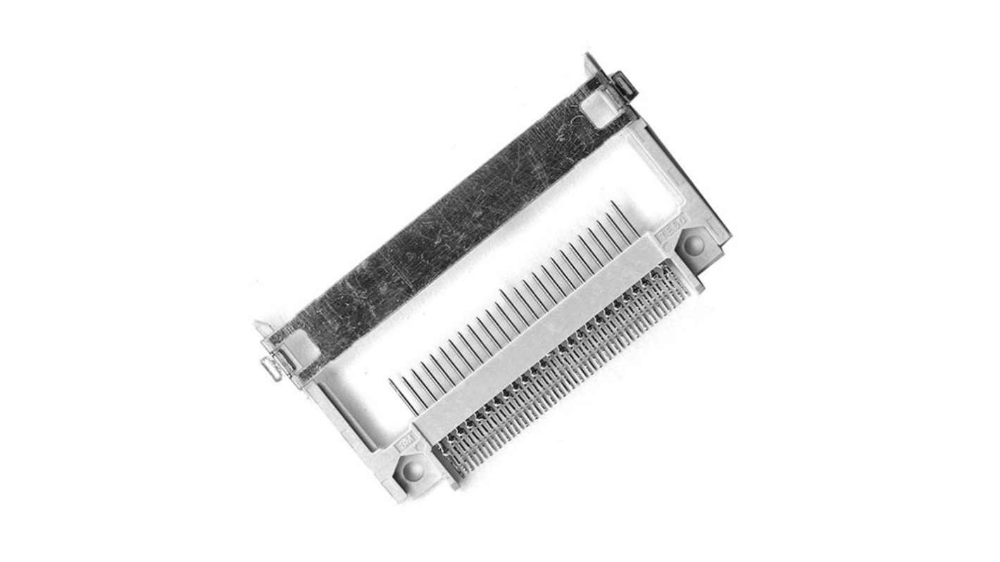 3M 7E50 Series Series Receptacle Edge Connector, Surface Mount, 50-Contacts, 0.635mm Pitch, 1-Row, Solder Termination