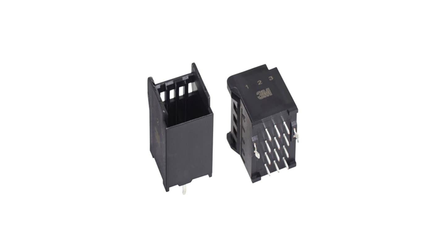 3M 12-Way Connector for Cable Mount, 4-Row