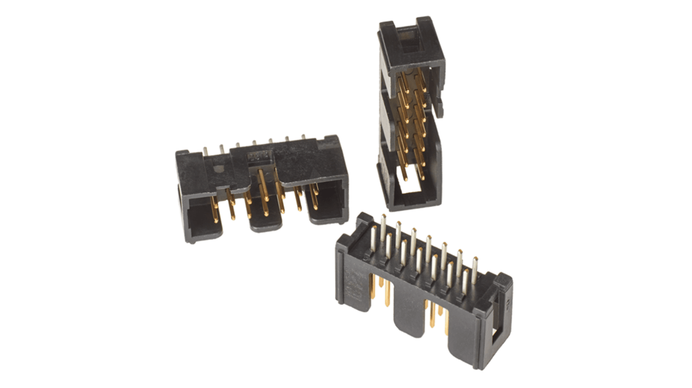 3M 2500 Series Straight Through Hole PCB Header, 14 Contact(s), 2.54mm Pitch, 2 Row(s), Unshrouded