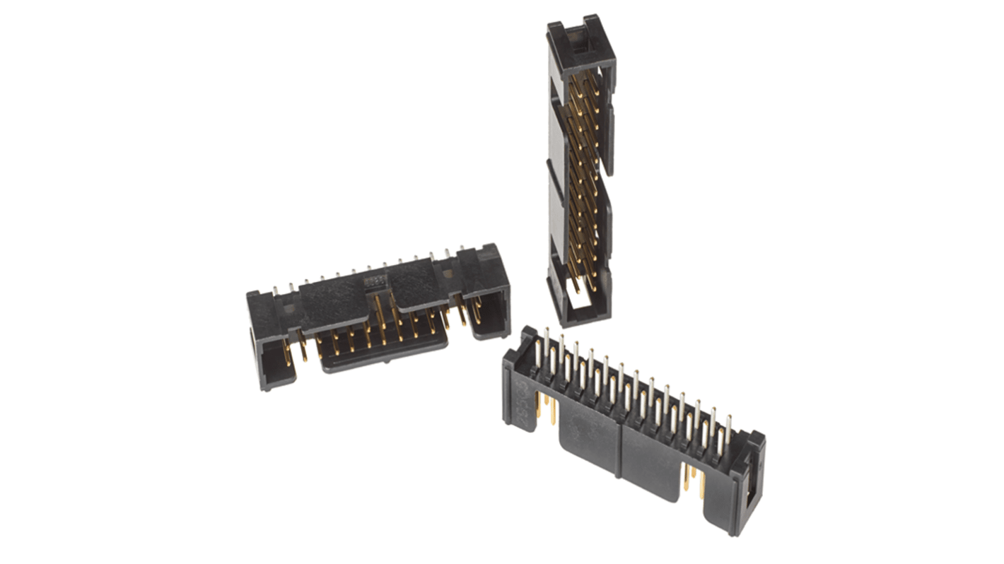 3M 2500 Series Straight Through Hole PCB Header, 26 Contact(s), 2.54mm Pitch, 2 Row(s), Unshrouded