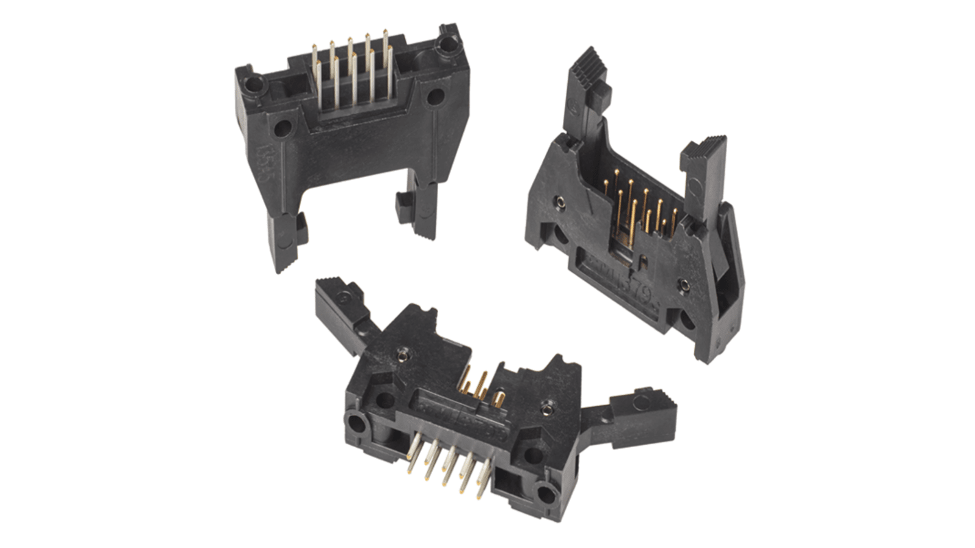 3M 3000 Series Straight Through Hole PCB Header, 16 Contact(s), 2.54mm Pitch, 2 Row(s), Shrouded