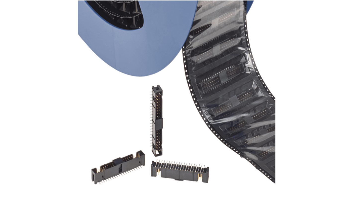 3M 2500 Series Straight Surface Mount PCB Header, 40 Contact(s), 2.54mm Pitch, 2 Row(s), Unshrouded