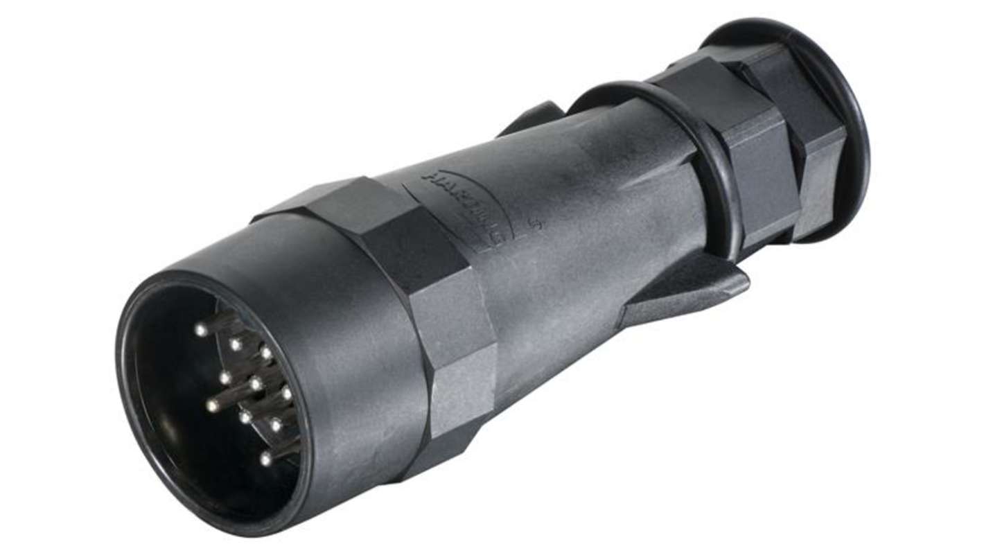 HARTING Circular Connectors, 13 Contacts, Plug-In, Plug, Male, IP69, HARTING UIC Series