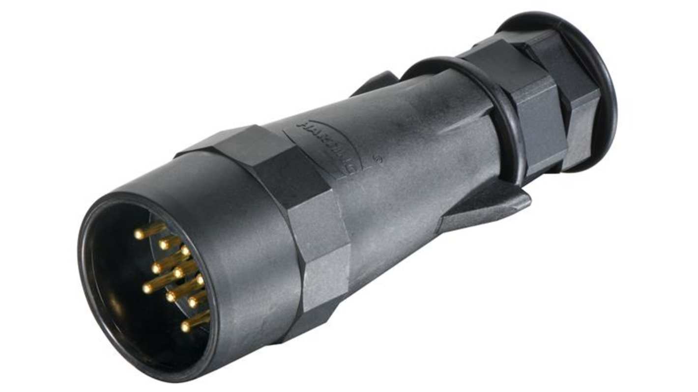 HARTING Circular Connectors, 13 Contacts, Plug-In, Plug, Male, IP69, HARTING UIC Series