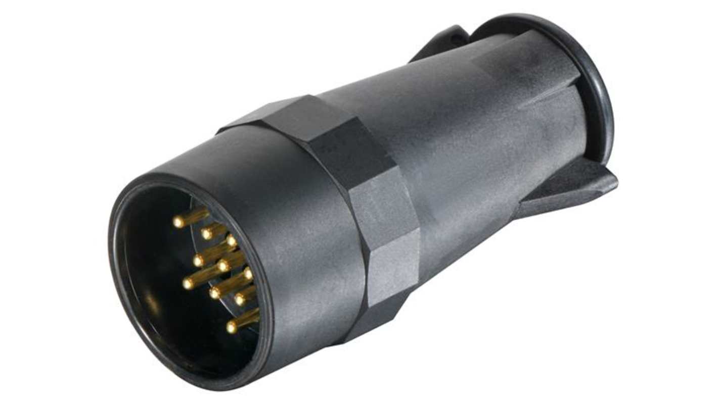 HARTING Circular Connectors, 13 Contacts, Plug-In, Plug, Male, IP69, HARTING UIC Series