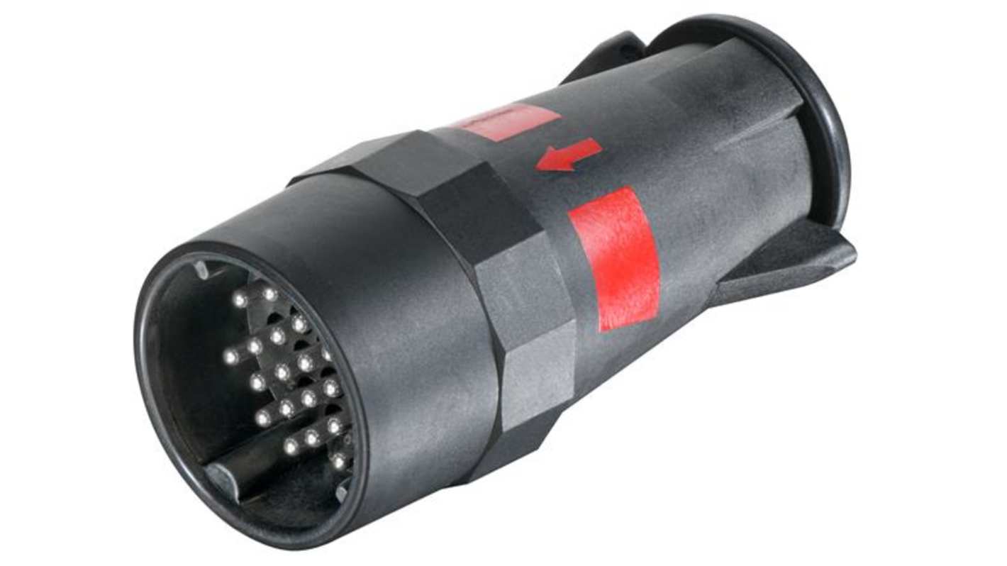 HARTING Circular Connectors, 18 Contacts, Plug-In, Plug, Male, IP69, HARTING UIC Series