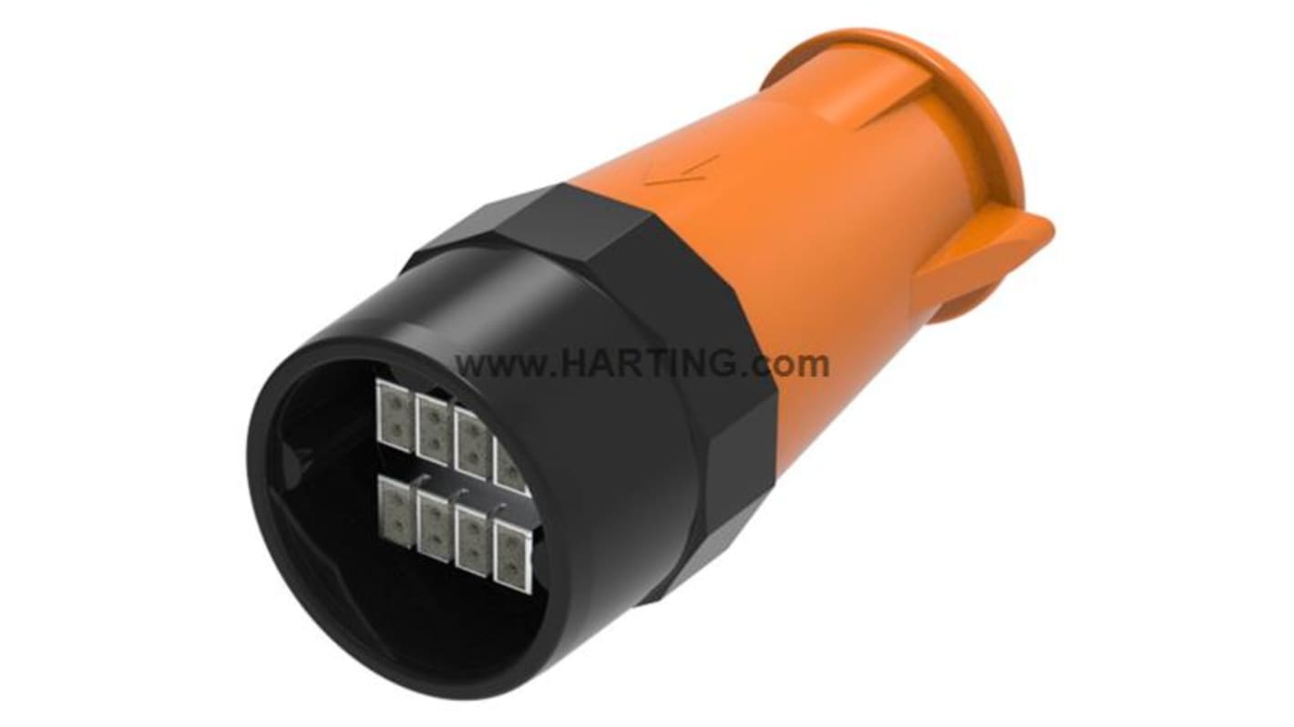 HARTING Circular Connectors, 16 Contacts, Plug-In, M32 Male Connector, Plug, Male, IP67, IP69, HARTING UIC Series