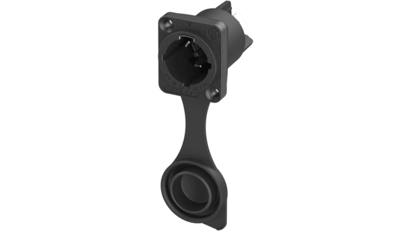Neutrik Europe Mains Plug & Socket, 16A Black, Cable Mount Polyamide Plug-In, 250 V