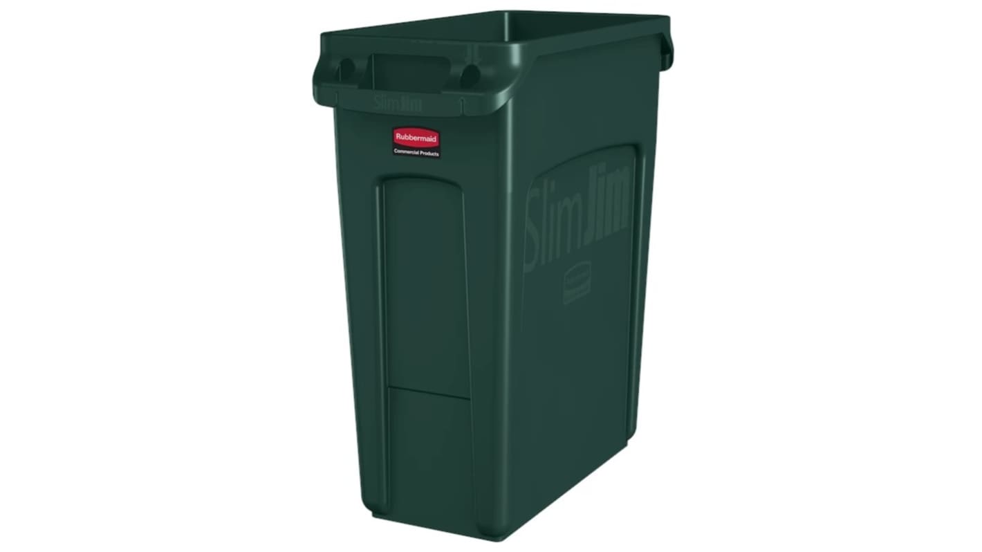 Pojemnik na odpady 16gal, kolor: Zielony, materiał: Żywica, Rubbermaid Commercial Products