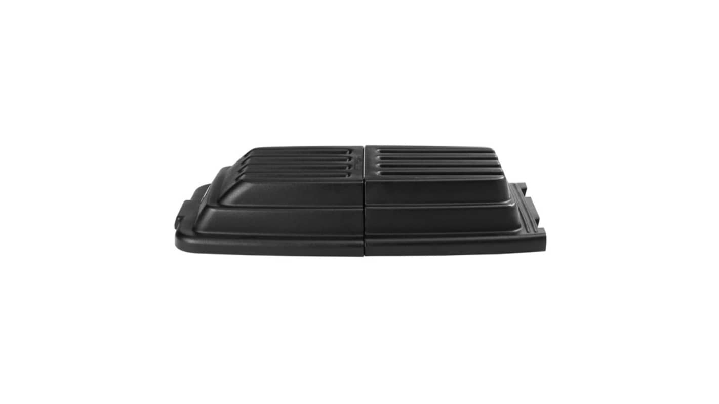 Rubbermaid Commercial Products Black Rubber Waste Bin Lid for Waste Bin, 228.6mm