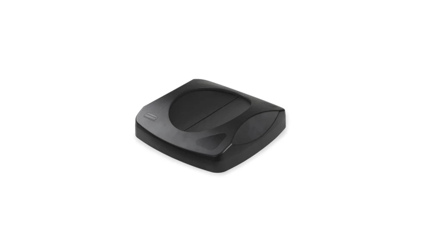 Rubbermaid Commercial Products Black High Impact Polystyrene Waste Bin Lid for Waste Bin, 101.6mm