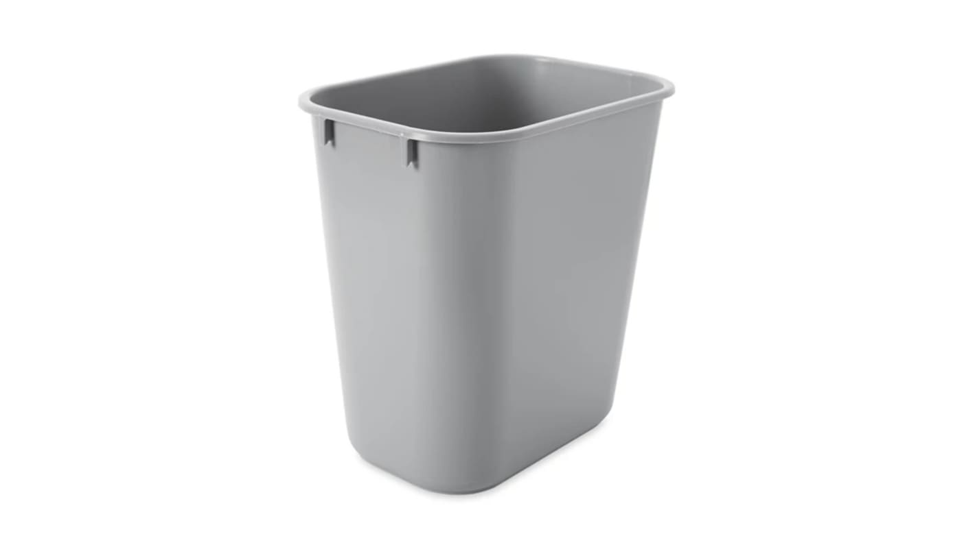 Rubbermaid Commercial Products Wastebasket 12.9L Grey Resin Waste Bin