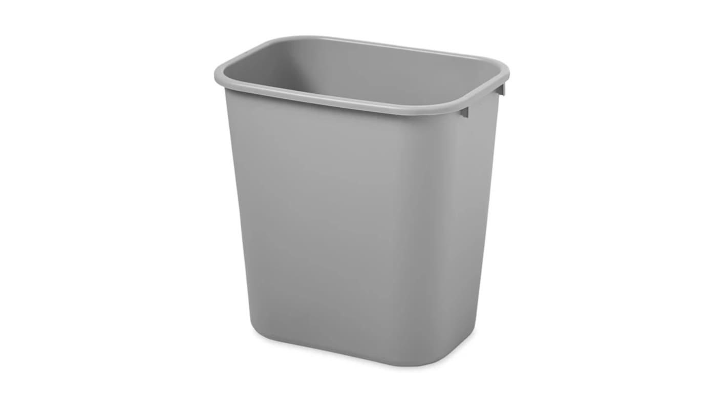 Rubbermaid Commercial Products Wastebasket 26.6L Grey Resin Waste Bin
