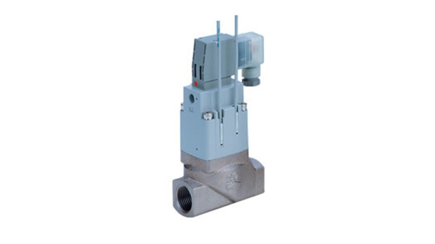 SMC Pneumatic Control Valve SGC221A-10G15Y-5WZ, 2 port(s) , NC, 3/8in