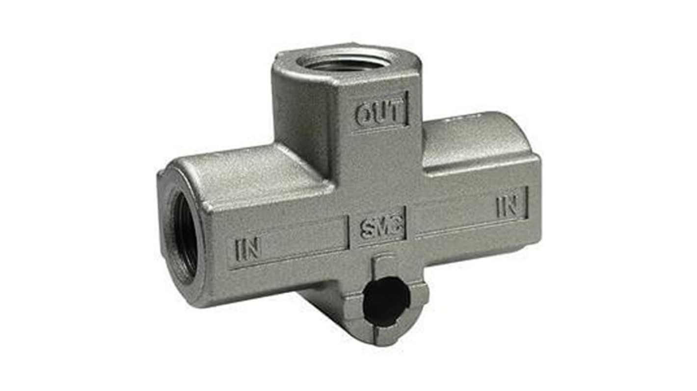 SMC Pneumatik vekselventil VR1220-serien, Rc 1/4 fatning Gevind, Maks. Driftstryk: 10 bar