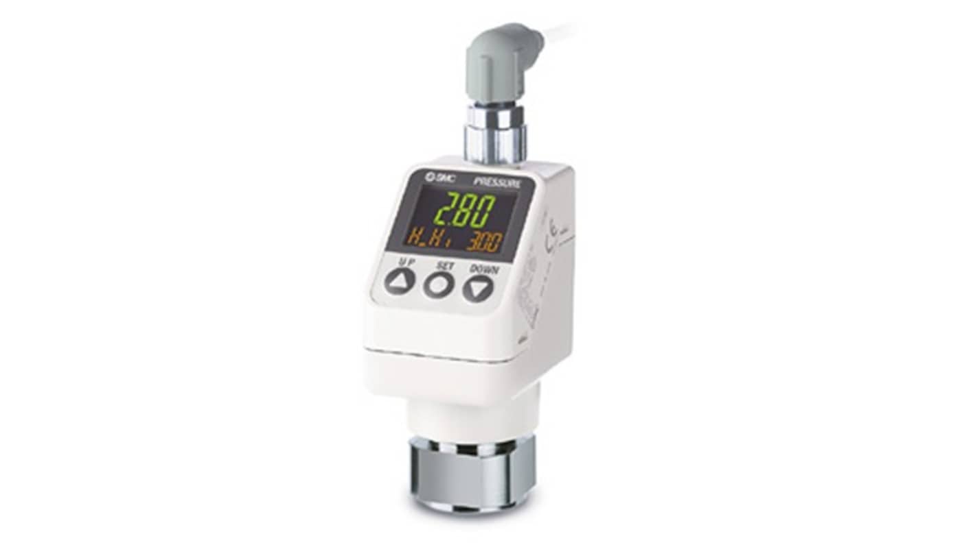 SMC Pressure Sensor 12.5MPa, 12 → 24V dc, IP67 50 bar