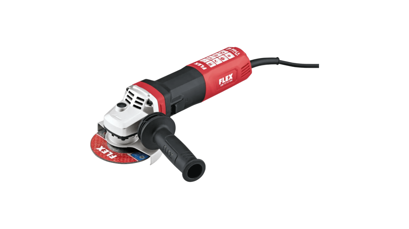 Flex 447668 125mm Corded Angle Grinder, French 2 Pin Plug